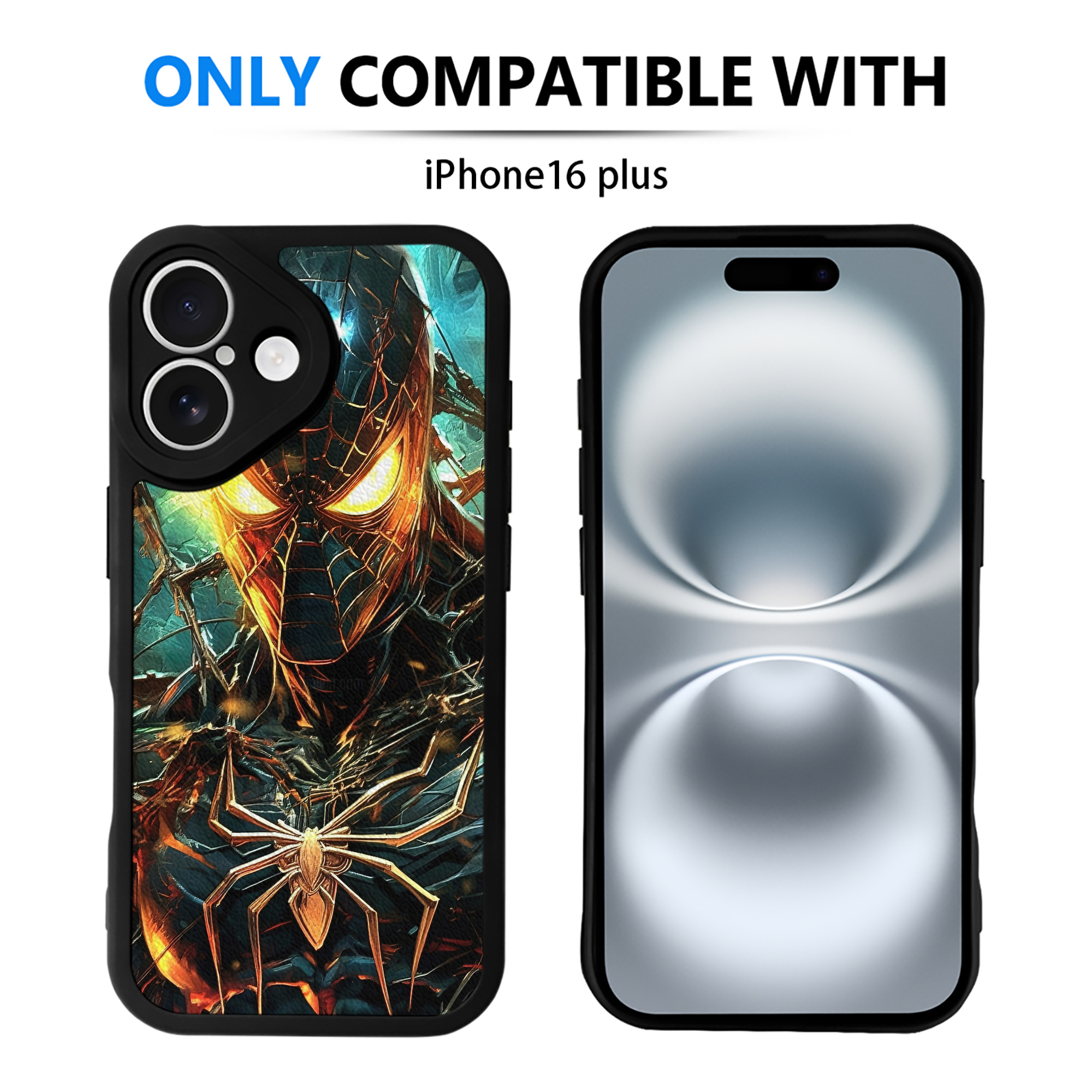 Spider Man スパイダーマン 【iPhone 16シリーズ対応】シリコンスマホケース（レザー調） 材質：シリコン